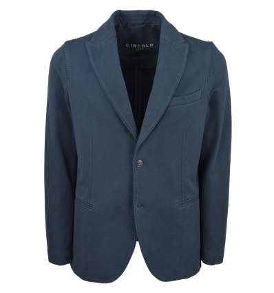 CIRCOLO 1901 man blue plush stretch blazer jacket CN2744 851TO