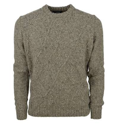 ALPHA uomo maglia pullover girocollo grigio AU-3121C 9281 GRIGIO