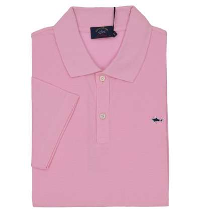 PAUL & SHARK uomo maglia polo tinta unita rosa C0P1013 113