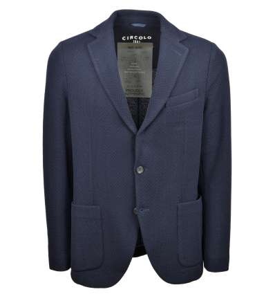 CIRCOLO 1901 uomo giacca blazer operato blu in lana CN3294 001T BLU