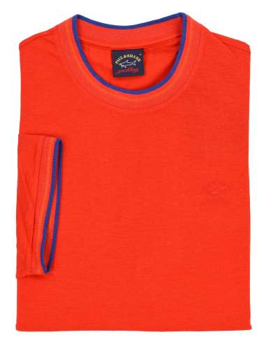 PAUL & SHARK uomo maglia T-shirt piqué rosso 21411004 694