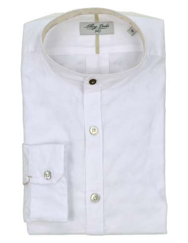 ALLEY DOCKS 963 uomo camicia coreano bianco jacquard AU22S06CA WHITE