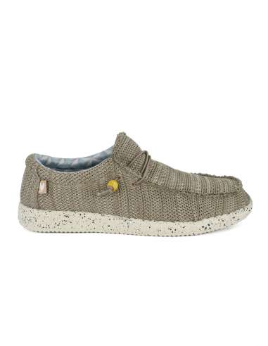 WALK IN PITAS uomo WP150-KNITTED BEIGE scarpa mocassino a maglia