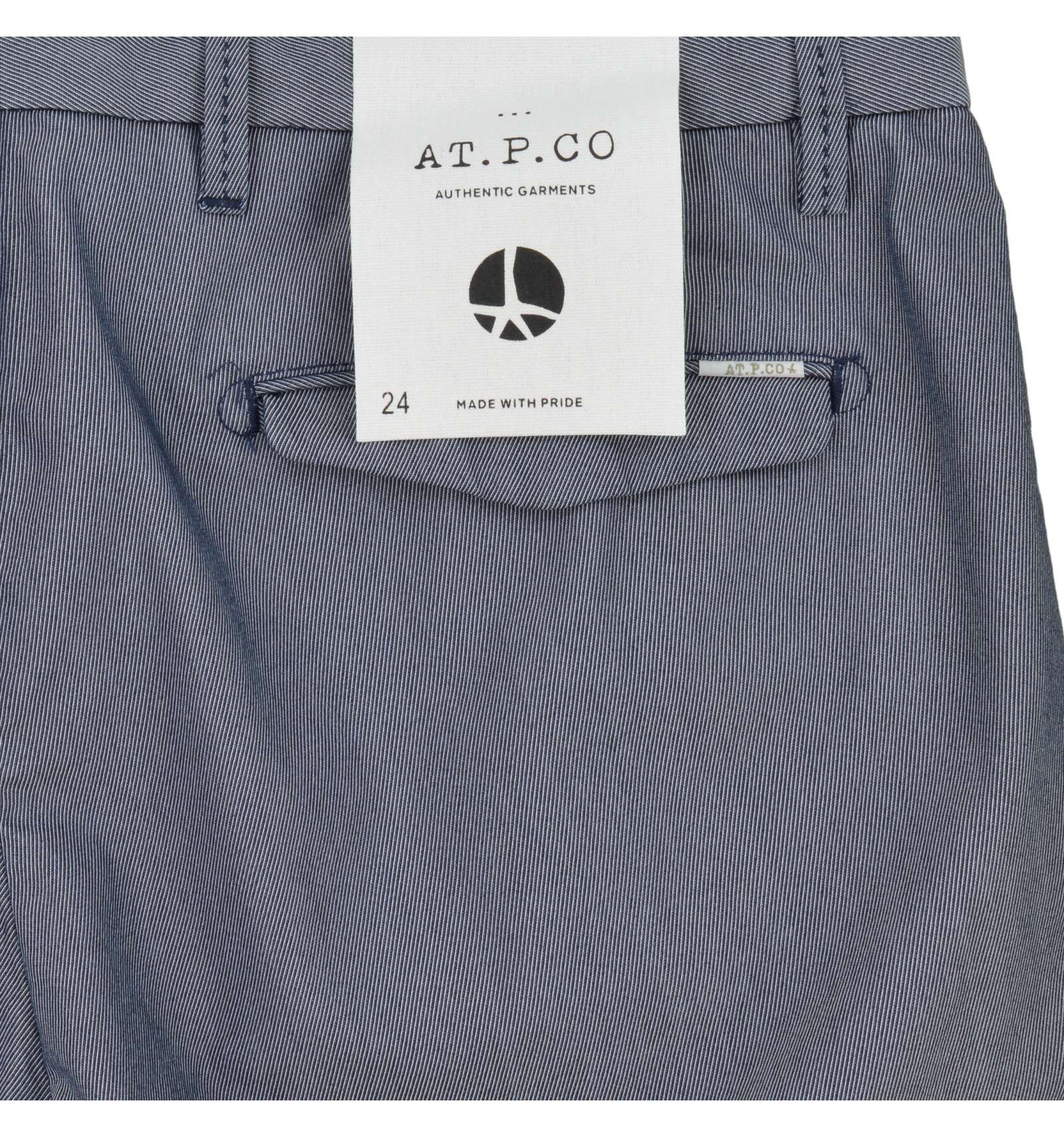 AT.P.CO uomo pantalone chino gabardina blu A241SASA45 TC627/T 799