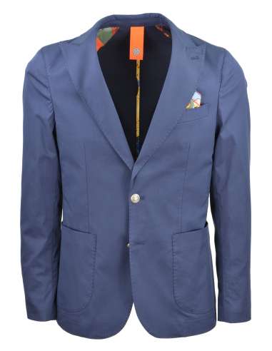 BHARNABA man blue blazer jacket SHIBUYA GKS372 BLU