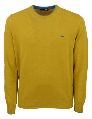 HARMONT & BLAINE man yellow roundneck pullover HRI007 030187 303