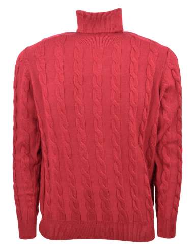 Red hot sale fisherman sweater