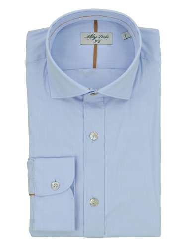 ALLEY DOCKS 963 uomo camicia classica celeste AU23W02CA LIGHT BLUE