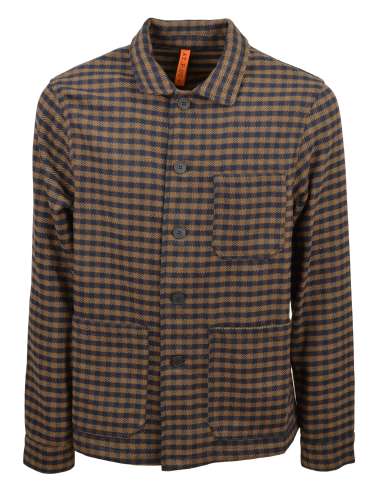 AT.P.CO man brown checked overshirt jacket A252MAGNO654 L053 270