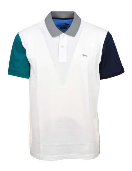 HARMONT BLAINE uomo maglia polo bianco REGULAR LRJ351 021215 100 Taglia M