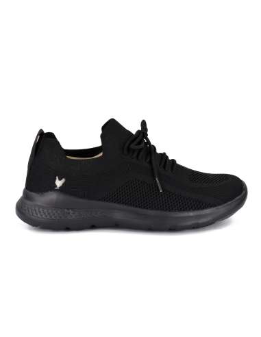 WALK IN PITAS uomo MARCO NEGRO scarpa sneakers tessuto stretch nero