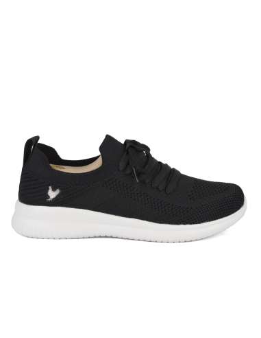 WALK IN PITAS donna SARA NEGRO scarpa sneakers tessuto stretch nero