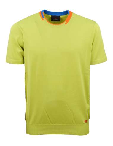 PEUTEREY uomo ORTA 630 maglia T-shirt in tricot giallo 100% cotone
