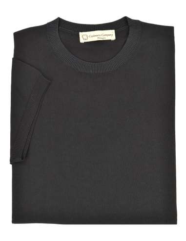 CASHMERE COMPANY uomo T-shirt a maglia nero EU203524 99
