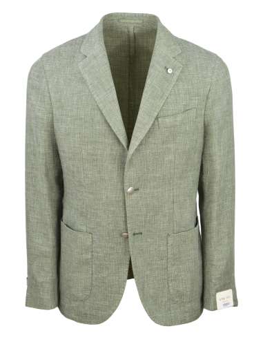 L.B.M. 1911 uomo giacca blazer monopetto verde 2888/3 35037/1 SLIM