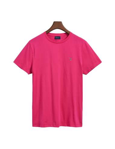 GANT uomo maglia T-shirt rosa REGULAR FIT 234100 675 HYPER PINK