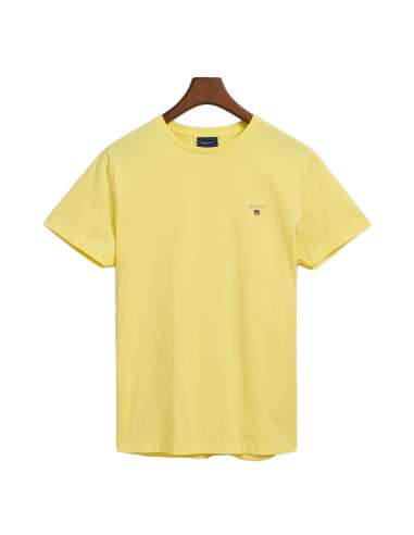 GANT uomo maglia T-shirt giallo REGULAR FIT 234100 719 CLEAR YELLOW