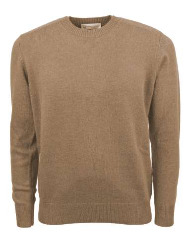 CASHMERE COMPANY uomo maglia girocollo in lana beige IU204711 1211