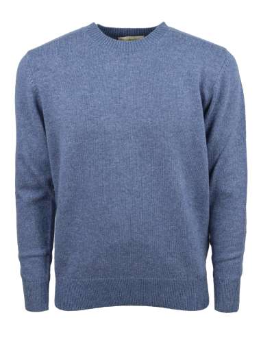 CASHMERE COMPANY uomo maglia girocollo in lana blu IU204711 129