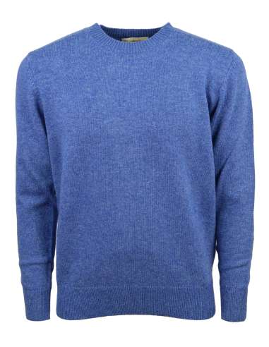 CASHMERE COMPANY uomo maglia girocollo in lana azzurro IU204711 1224