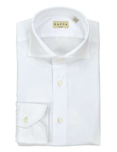 XACUS man white oxford shirt tailor 51164.001 721ML WASHED SHIRT