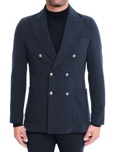 CIRCOLO 1901 uomo giacca blazer doppiopetto a lancia blu CN4008 851