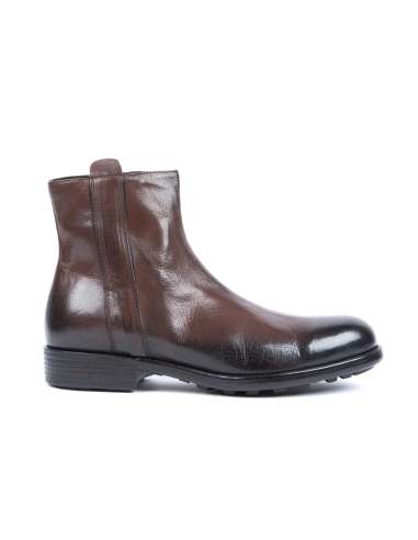 MARECHIARO 1962 uomo scarpa stivaletto zip pelle marrone 6780 TDM