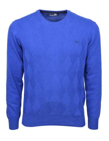 HARMONT & BLAINE uomo maglia pullover 3D blu fiat HRK603 030975 805