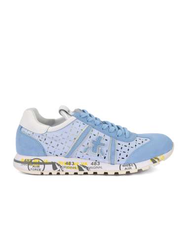 PREMIATA woman LUCYD 6700 light blue suede and fabric sneakers