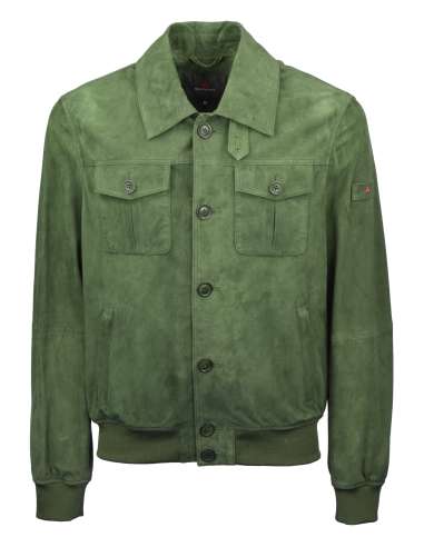 PEUTEREY uomo DESTINY SUEDE ACC 343 giacca in camoscio verde