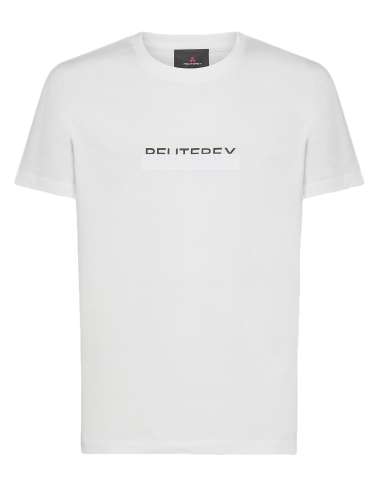 PEUTEREY man MANDERLY G4 730 white logo T-shirt 100% cotton