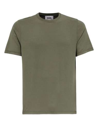 ALPHA STUDIO uomo maglia T-shirt verde ICE COTTON AU-5330C 1215