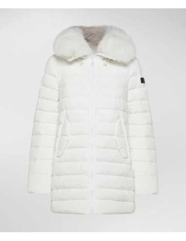 PEUTEREY donna ITOKA ML FUR 730 piumino parka regular bianco