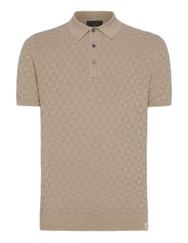 PEUTEREY man KEIRIN 859 beige 3D polo shirt 100% cotton