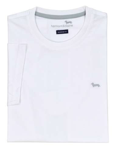 HARMONT & BLAINE man white T-shirt NARROW FIT IN1001 N21055 100