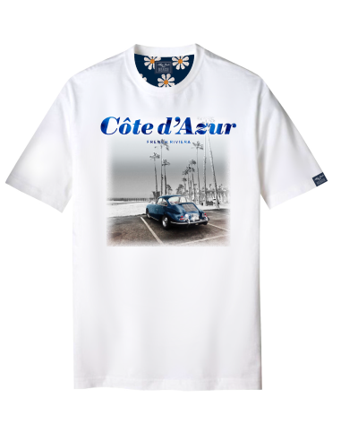 ALLEY DOCKS 963 uomo maglia T-shirt stampa bianco AU24S10TG DAISY