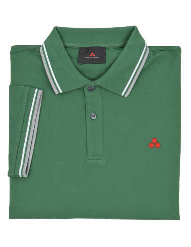 PEUTEREY uomo NEW MEDINILLA STR 01 343 maglia polo verde orli righe