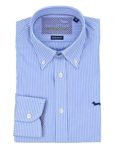 HARMONT & BLAINE man heavenly striped shirt REGULAR CRL012 B 011468 810