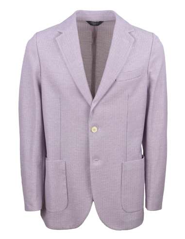 CIRCOLO 1901 uomo giacca blazer lino e cotone viola CN4386 9124