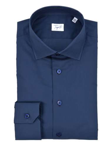 TOGATI man classic blue shirt with cutaway collar DONNY RO76/04