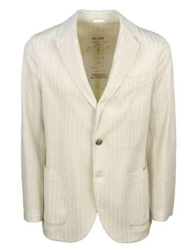 CIRCOLO 1901 uomo giacca blazer lino e cotone grigio CN4381 9154 SABBIA