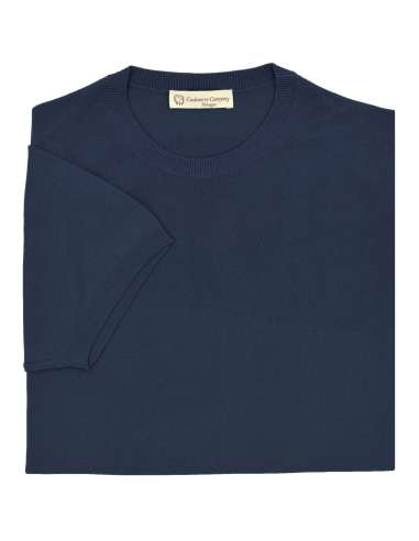 CASHMERE COMPANY man blue tricot T-shirt EU204524 810