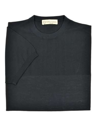 CASHMERE COMPANY uomo maglia T-shirt tricot nero EU204524 99