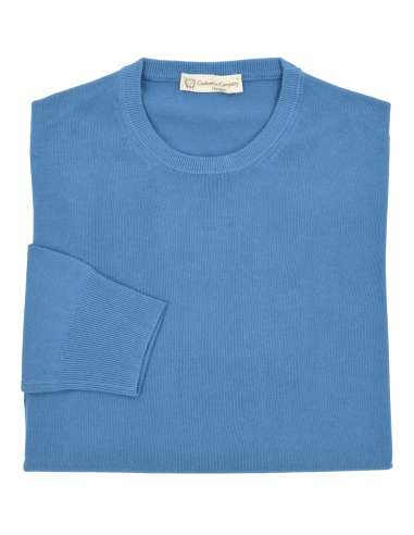 CASHMERE COMPANY uomo maglia pullover tricot blu ottanio EU204221 19