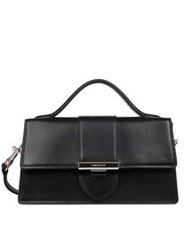 LANCASTER woman black leather baguette bag PARIS ILY 531-010-NOIR