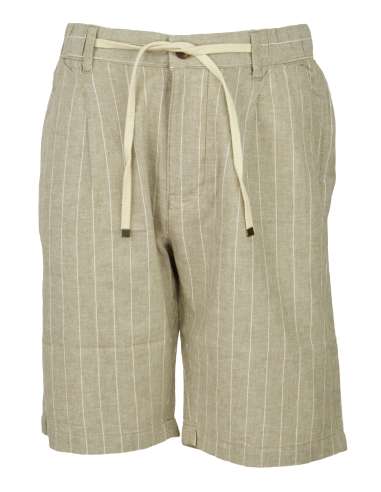 ALLEY DOCKS 963 man striped beige shorts AU24S42BE BEIGE