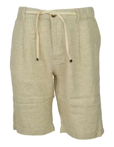 ALLEY DOCKS 963 man beige herringbone shorts AU24S40BE BEIGE