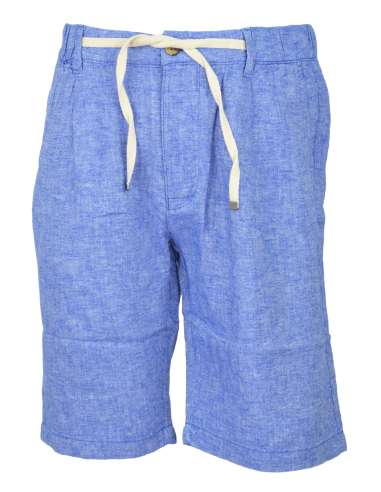 ALLEY DOCKS 963 man blue herringbone shorts AU24S40BE BLUETTE