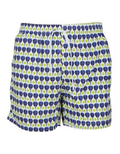 ALLEY DOCKS 963 man padel white swim trunks AU24S05BW WHITE