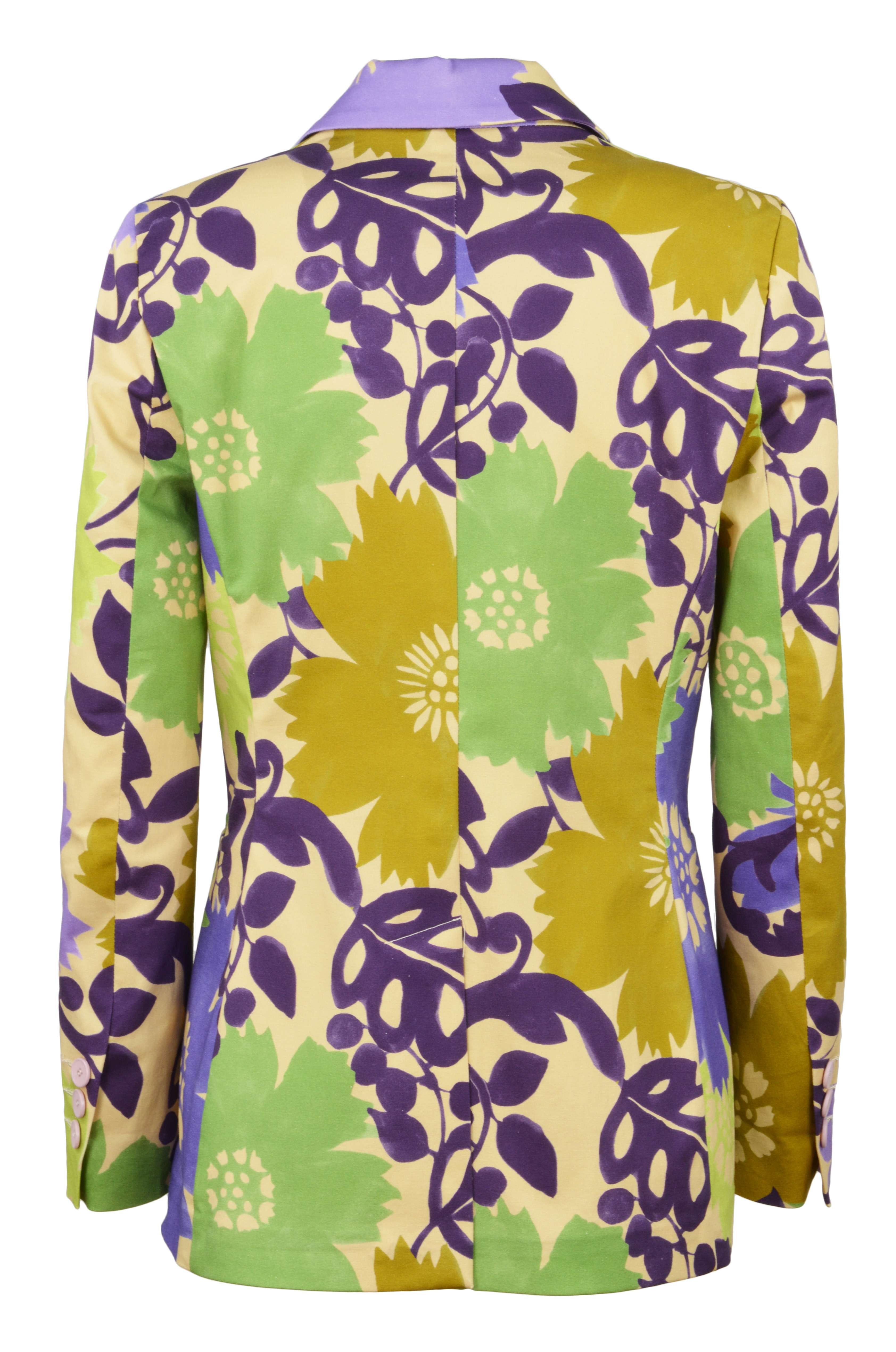 HAPPY 25 donna giacca blazer floreale multicolor 0D13329921 GLICINE - Afbeelding 3 van 3